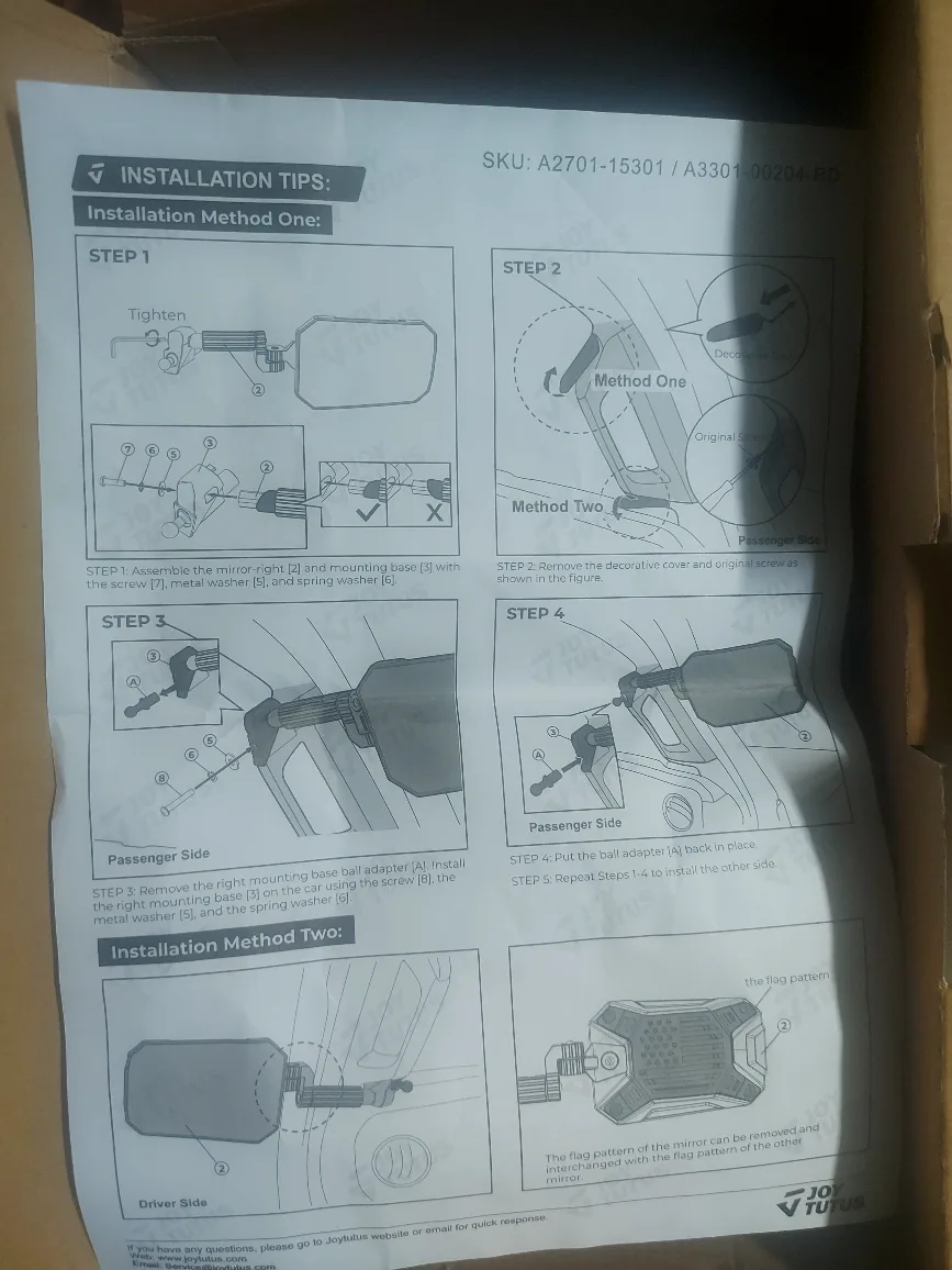 Red Mirrors Doors Off Compatible with Wrangler brand new image indicator(4)