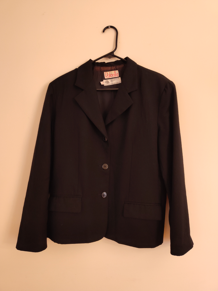 Rafaella Petite Black Blazer - Size 14