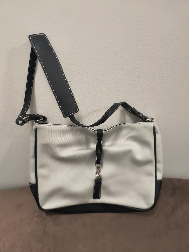 Shoulder Bag - White and Black thumbnail