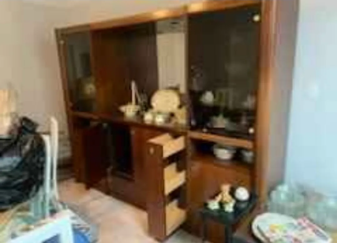 Wooden China Cabinet with Pull-Out Shelves thumbnail