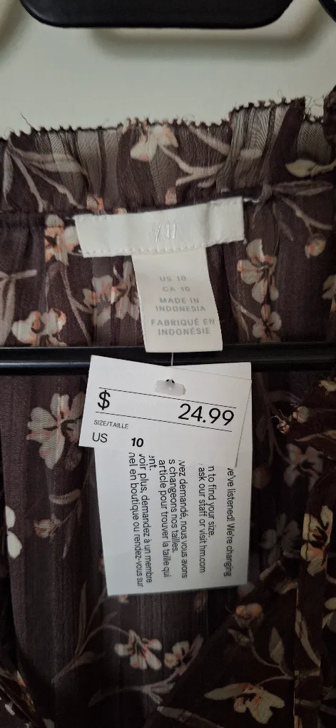 H&M Floral Blouse - Size 10 image indicator(2)