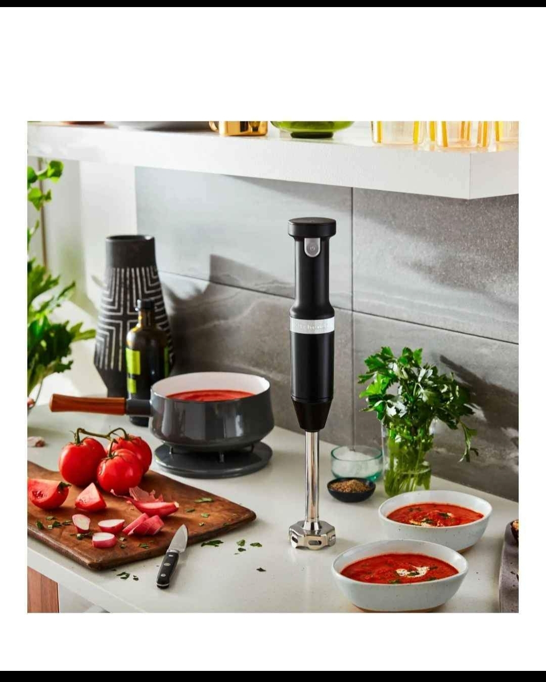 KitchenAid - Cordless Variable Speed Hand Blender - Black Matte - photo 2
