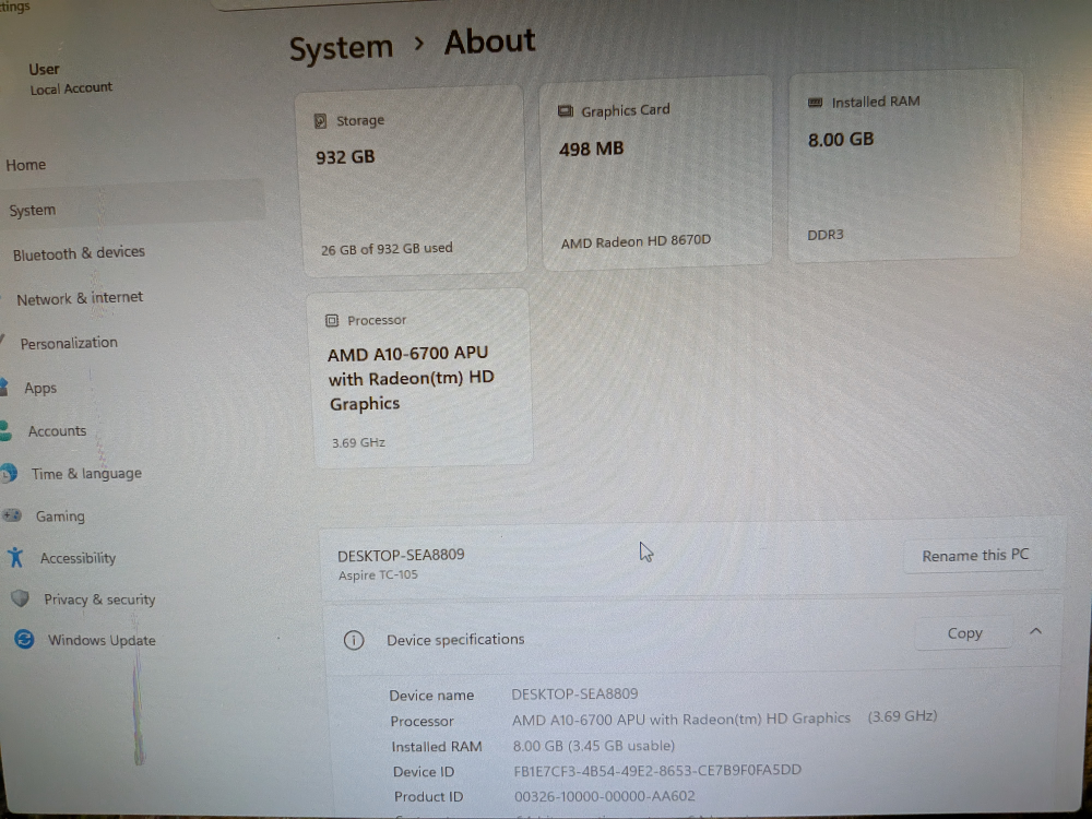 Acer Windows 11 Desktop PC with WiFi - photo 2