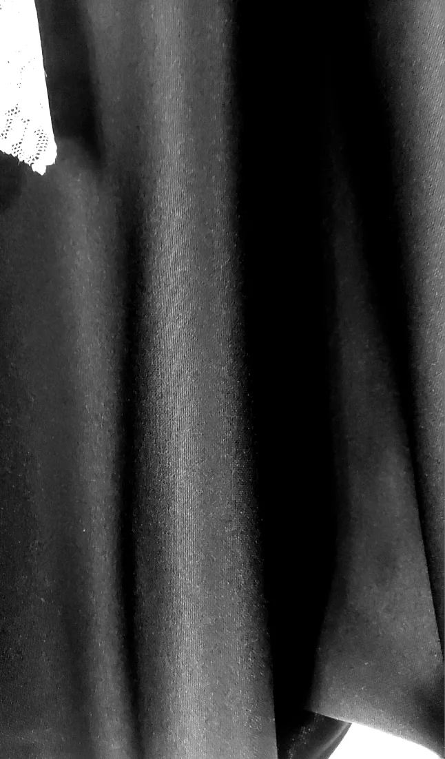 Black Poncho with Lace Collar New image indicator(2)