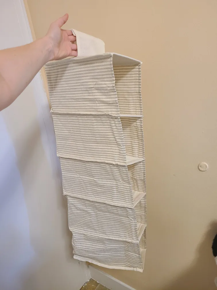 Hanging Closet Organizer - Beige/White image indicator(3)