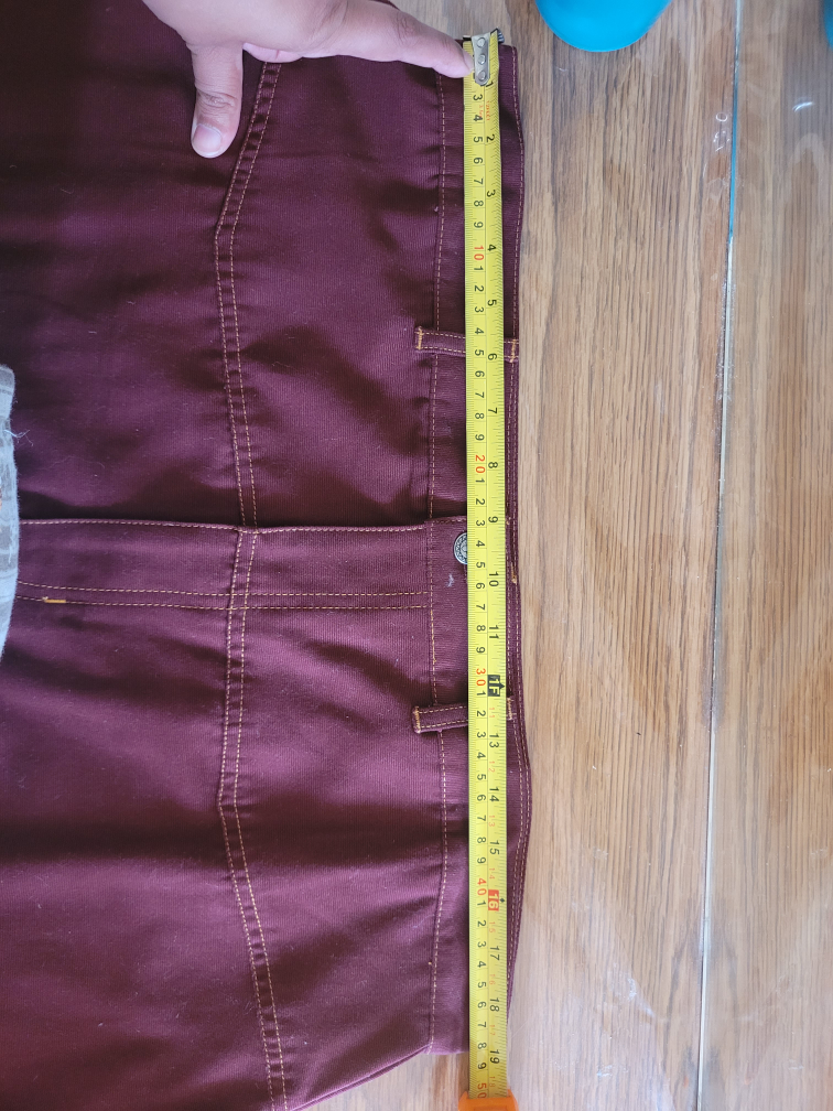 Burgundy Maxi jean Skirt - photo 4