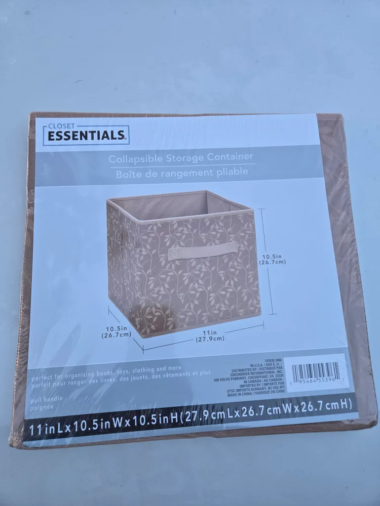 3 Closet Essentials Collapsible Storage Container thumbnail