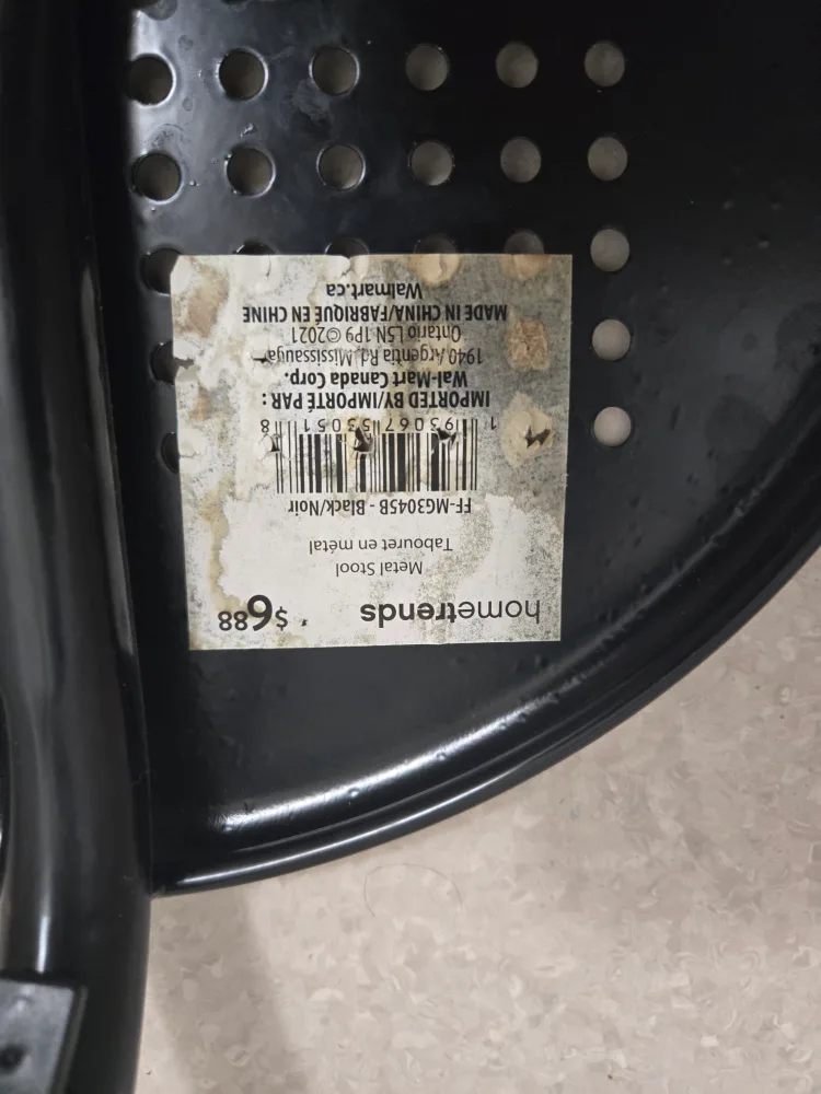 hometrends Black Metal Stool image indicator(2)