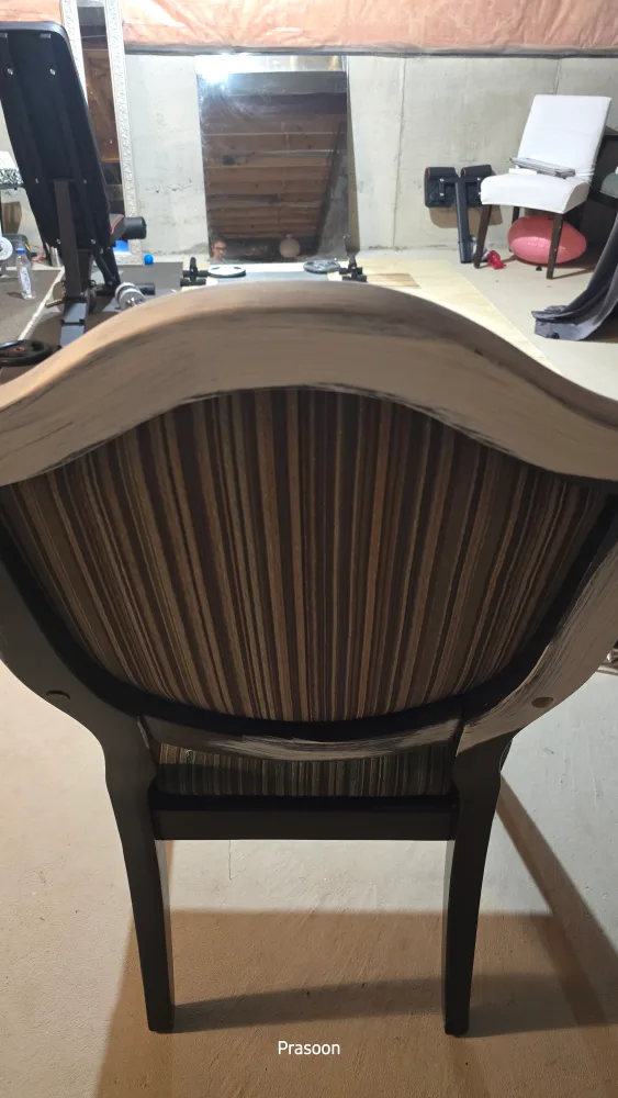 Vintage Armchair - Striped Fabric thumbnail