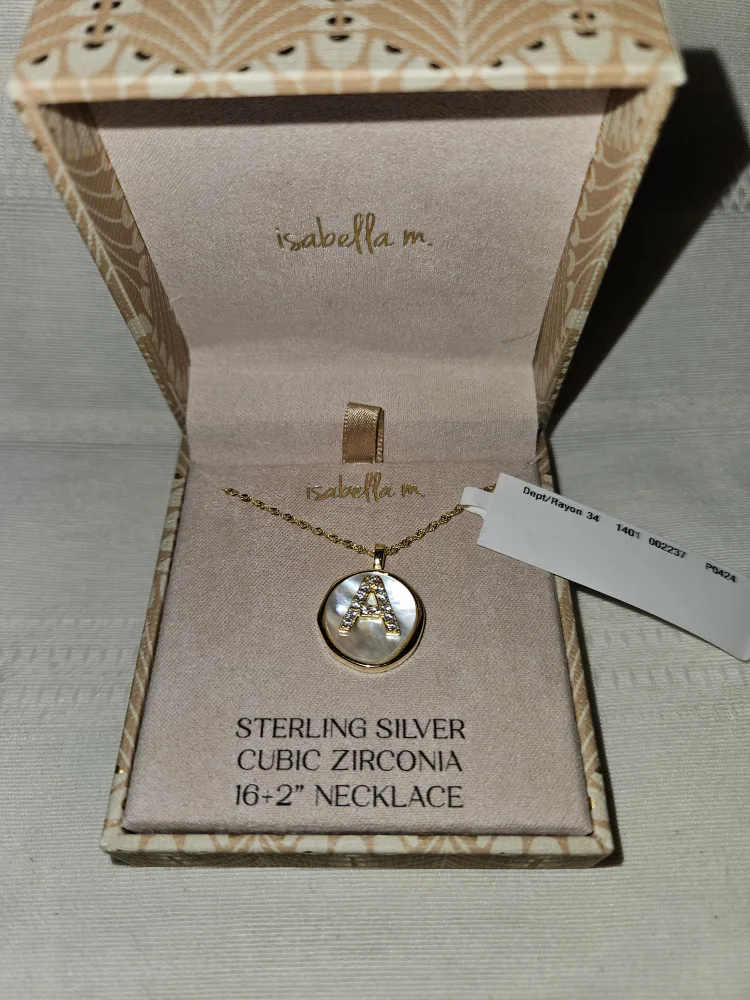 Isabella M. Initial 'A' Necklace image indicator(2)