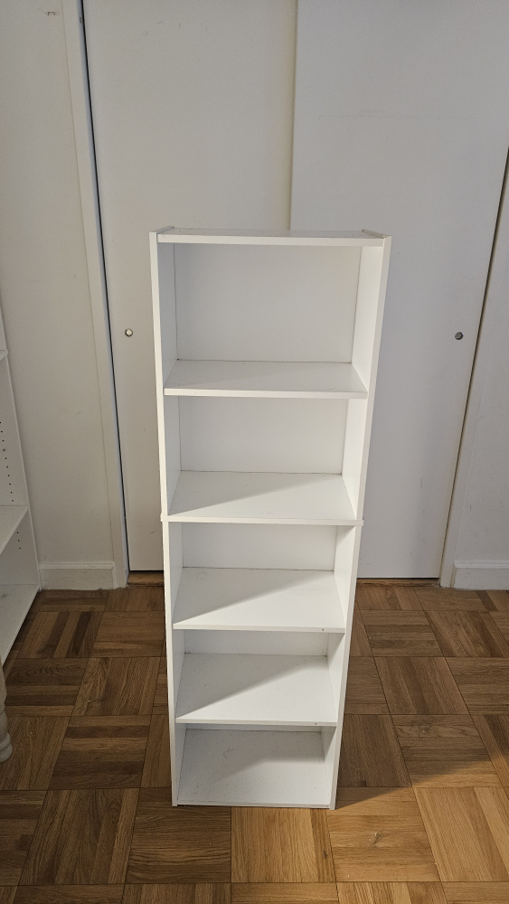 White Bookshelf - 5 Shelves