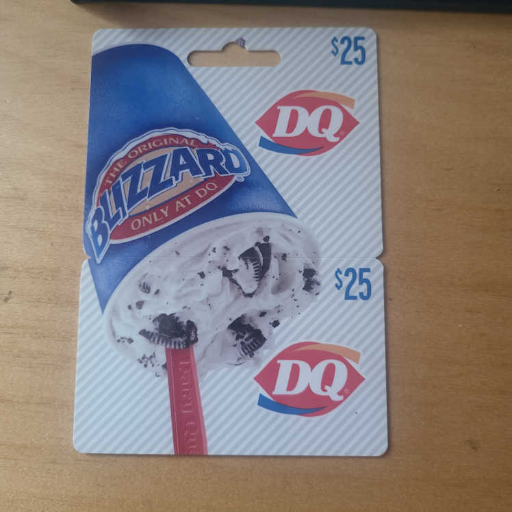 Dairy Queen $25 Giftcard selling for $20