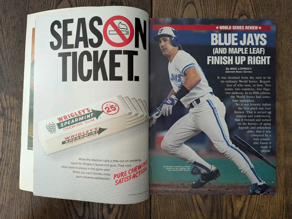 Vintage Athlon Baseball 1993 Annual image indicator(3)