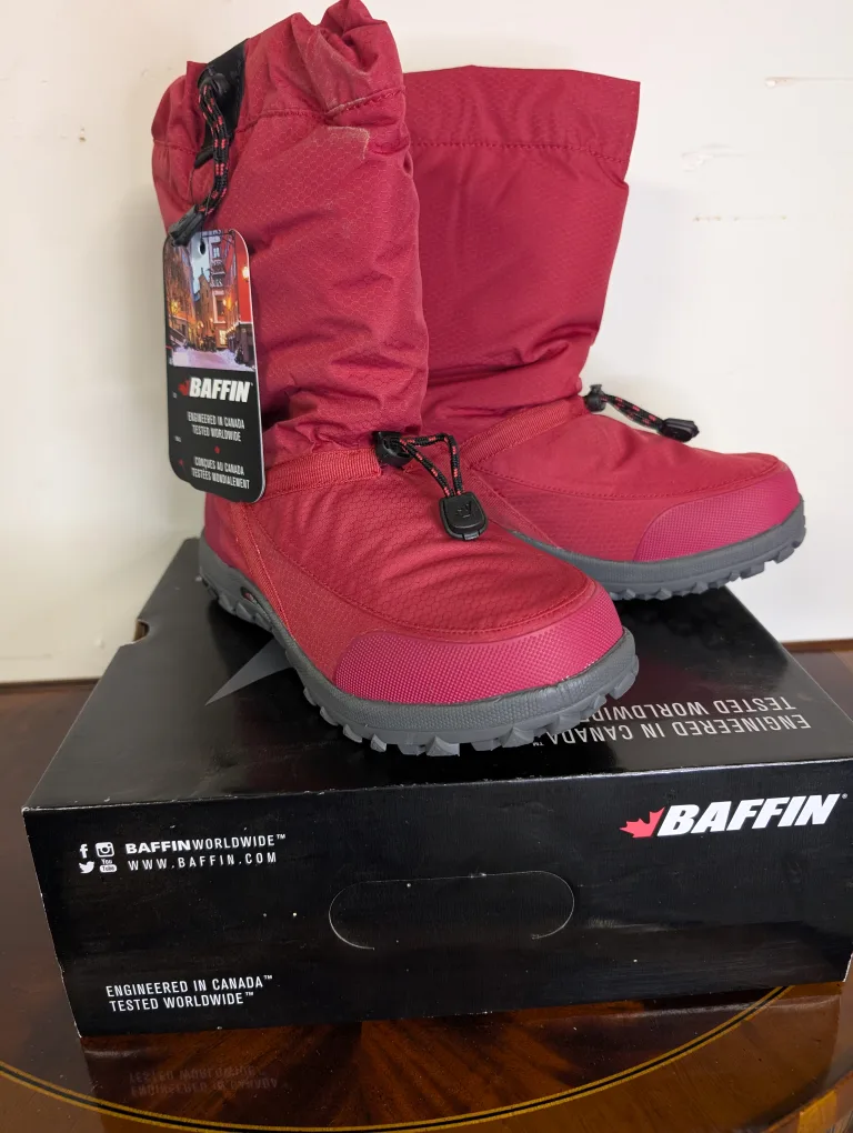 Baffin Ease Women's Winter Boots - Dark Red, Size 9 image indicator(3)