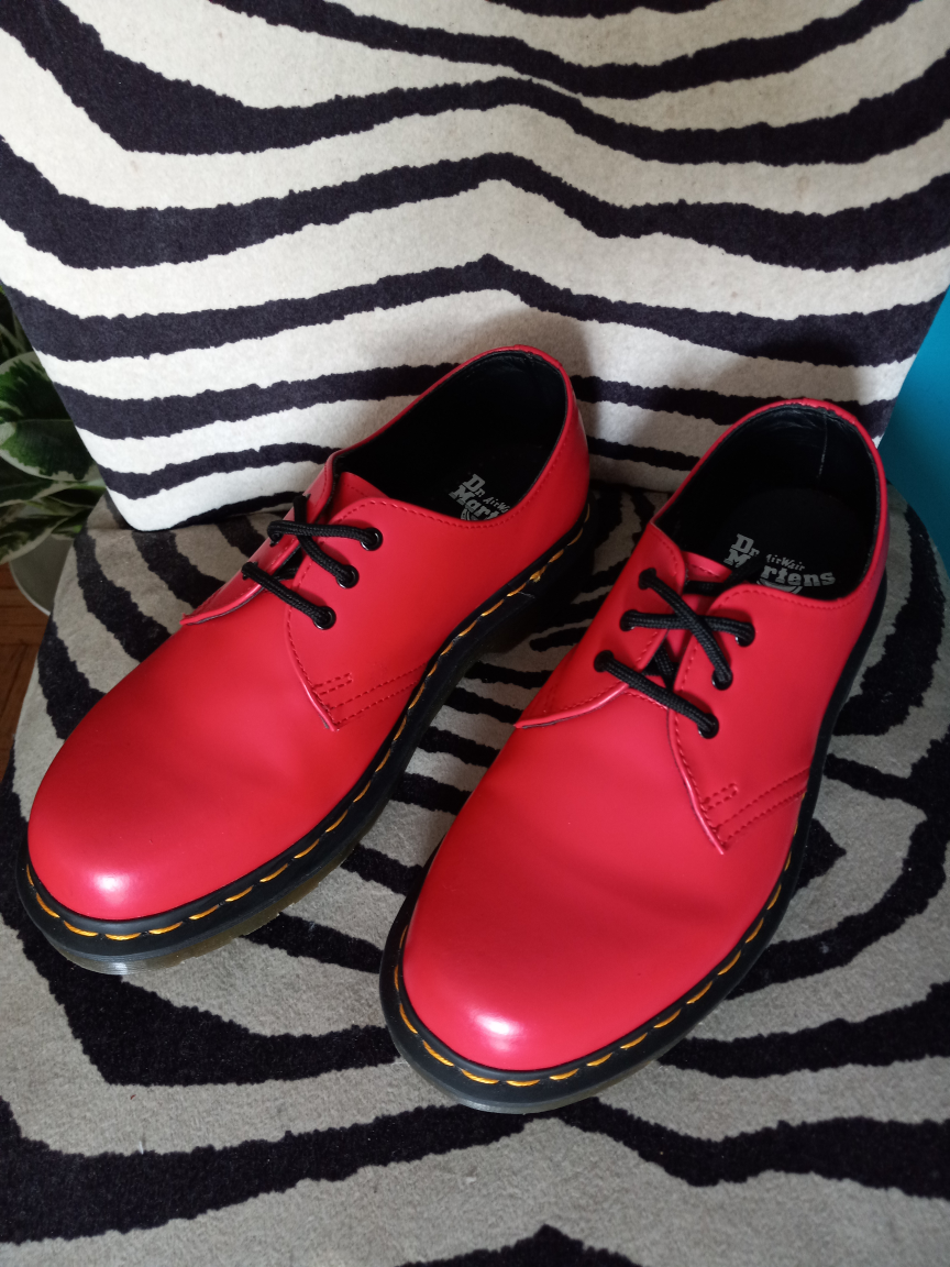 Dr. Martens 1461 Red Oxford Shoes RARE - photo 3