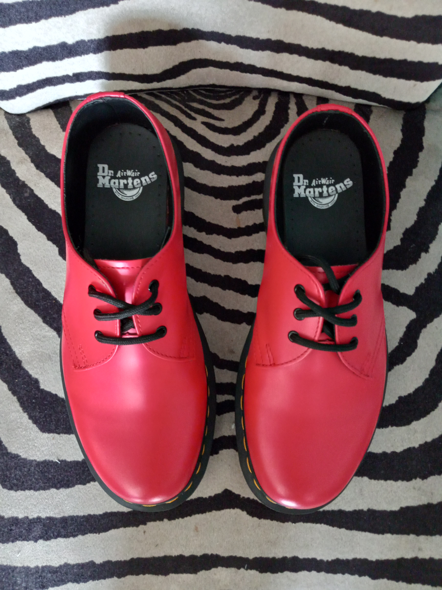 Dr. Martens 1461 Red Oxford Shoes RARE - photo 4