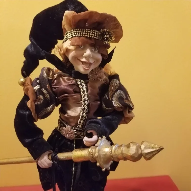 Vintage Jester Doll with Staff image indicator(5)