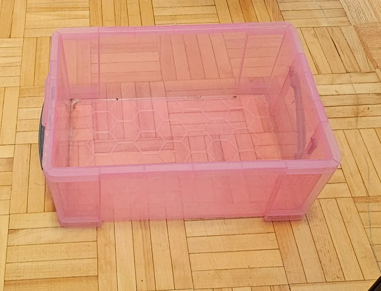 Pink Storage Box with Lid thumbnail