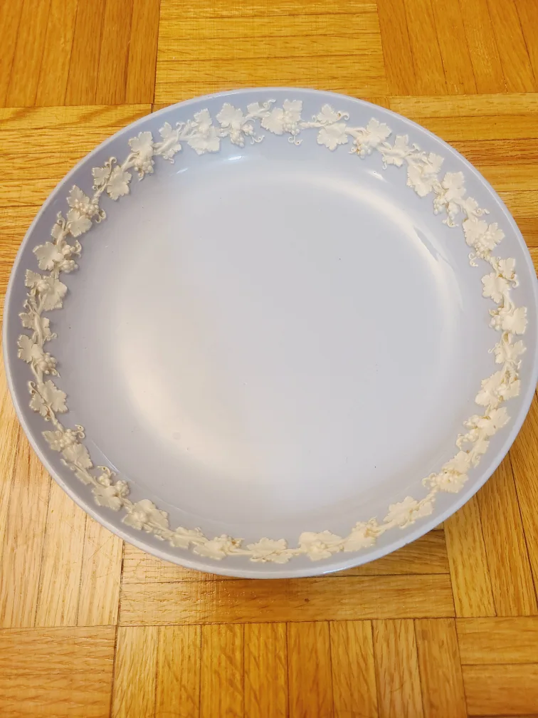 Large Wedgwood Embossed Queens Ware Deep Plate thumbnail