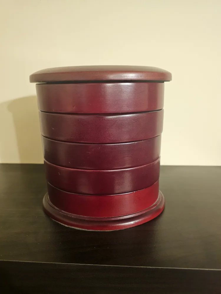 Cherry Wooden Swivel Jewellery Box. 2 for $30 thumbnail