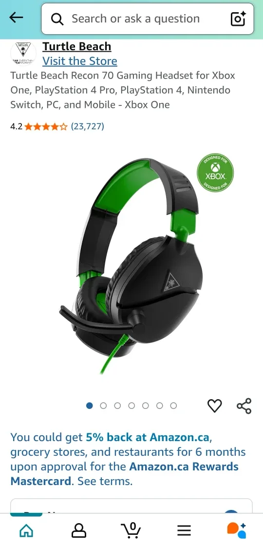 Turtle Beach Recon 70 Gaming Headset - Xbox thumbnail
