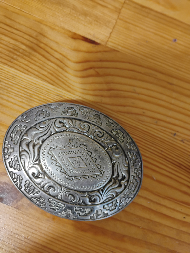 Vintage Silver Tone Belt Buckle
