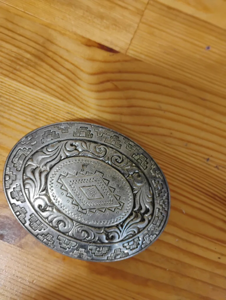 Vintage Silver Tone Belt Buckle