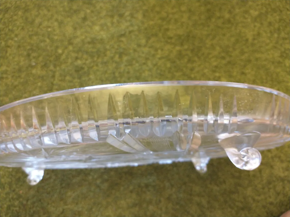 Vintage Clear Glass Footed Cake Stand image indicator(3)