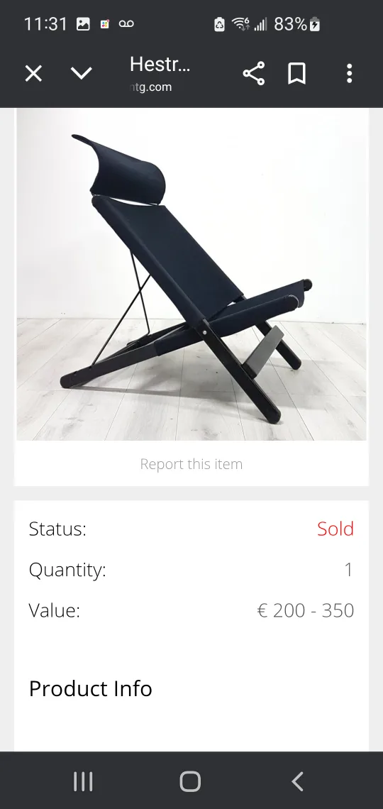 Hestra Folding Chair by Tord Bjorklund image indicator(4)