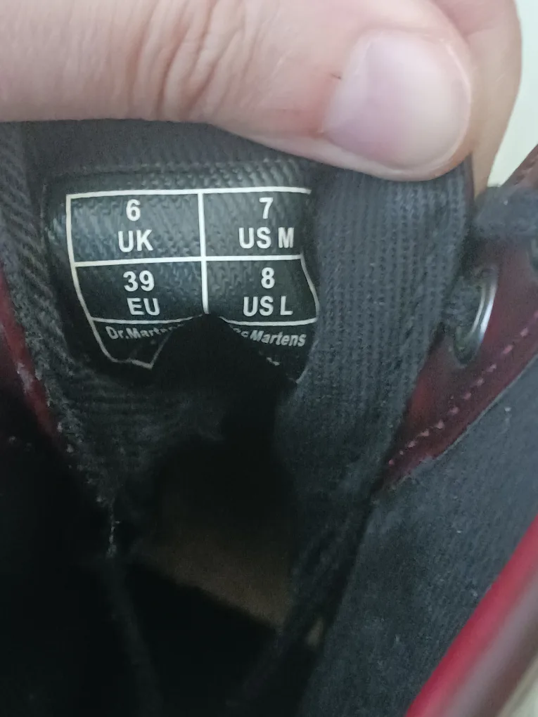 Dr. Martens Vegan 1460 Cherry Red image indicator(4)