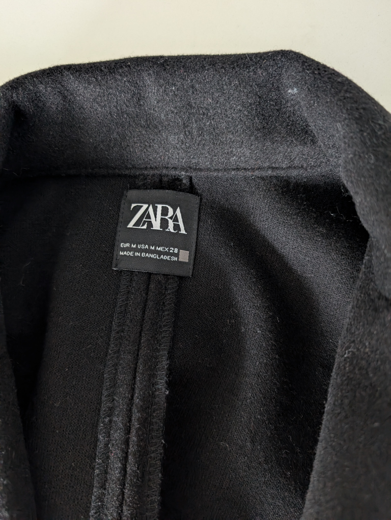 Zara Long Black Coat - photo 2