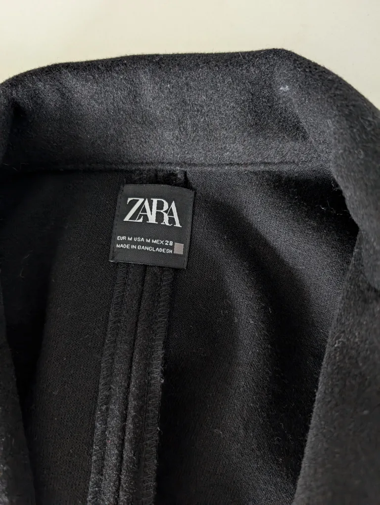 Zara Long Black Coat image indicator(2)
