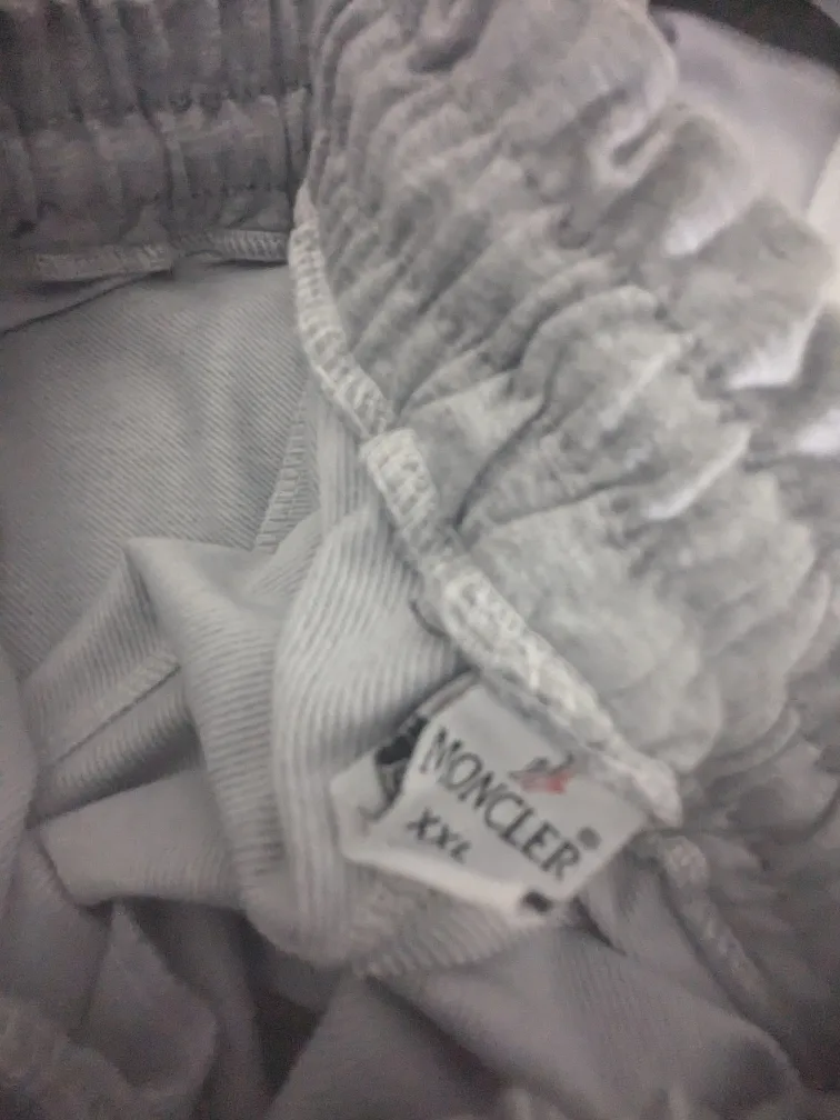 Moncler XXL White Jacket & Grey Sweatpants Set image indicator(3)