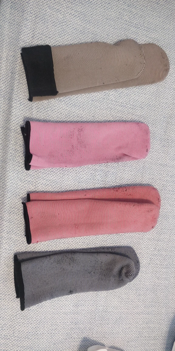 4 pair of Winter Socks - Striped, Assorted Colours - photo 2