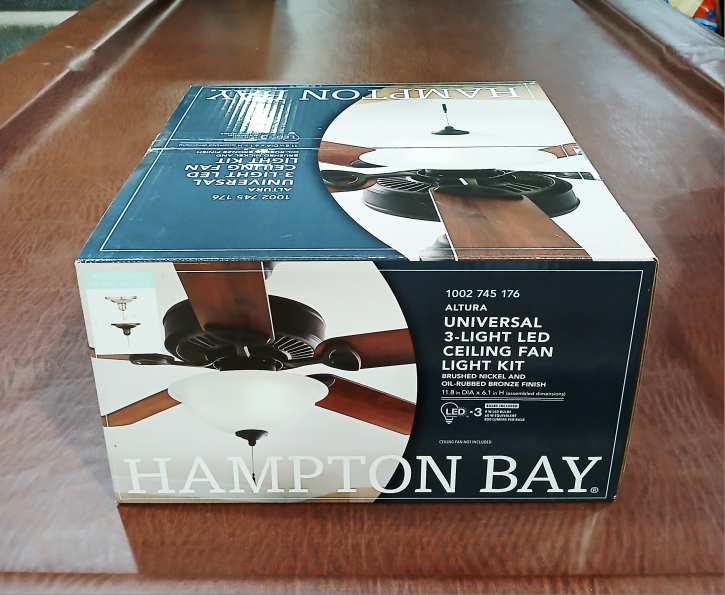 Hampton Bay Altura LED Ceiling Fan Light Kit *NEW*