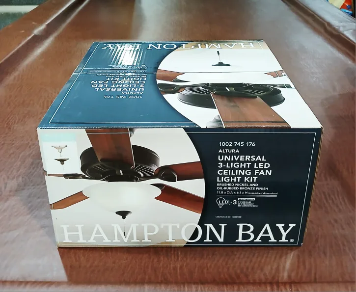 Hampton Bay Altura LED Ceiling Fan Light Kit *NEW* thumbnail