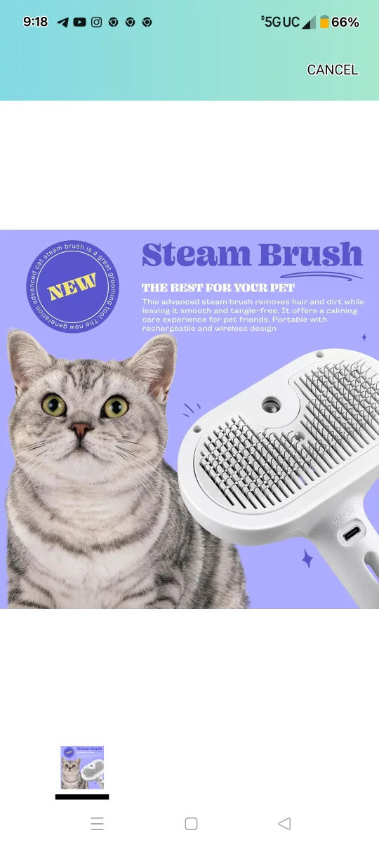 Brand new Silicone 3 in 1 pet hair removal tool. image indicator(2)