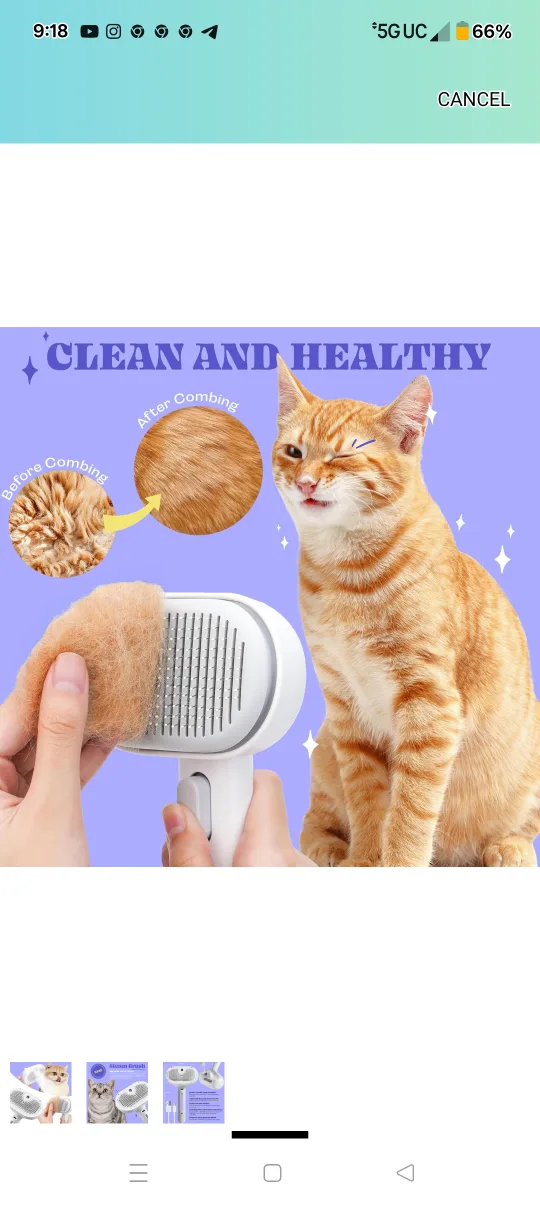 Brand new Silicone 3 in 1 pet hair removal tool. image indicator(4)