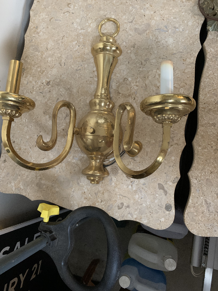 Brass Wall Sconces - Set of Two - photo 3