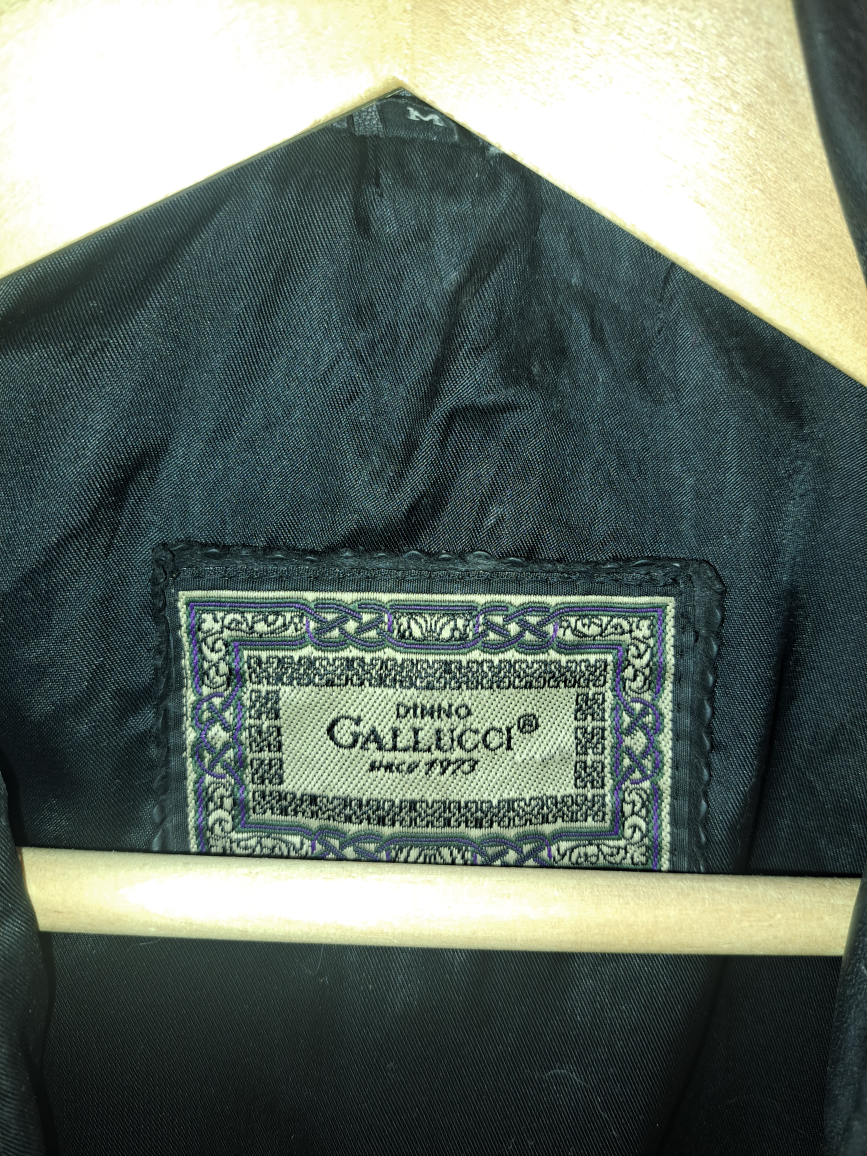 Dino Gallucci Black Leather Jacket medium - photo 3