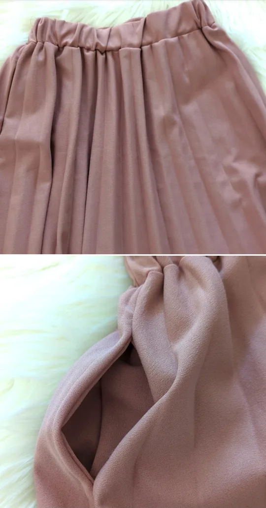 Pleated Skirt with pockets - Size Small, Pink image indicator(2)
