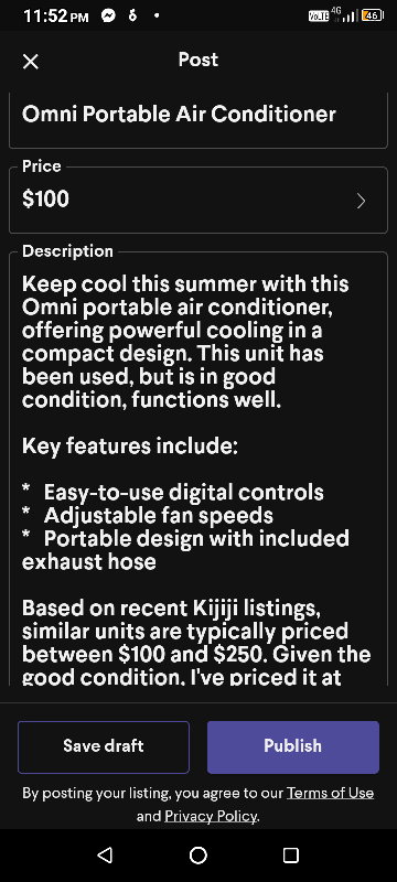 Omni Portable Air Conditioner - photo 4