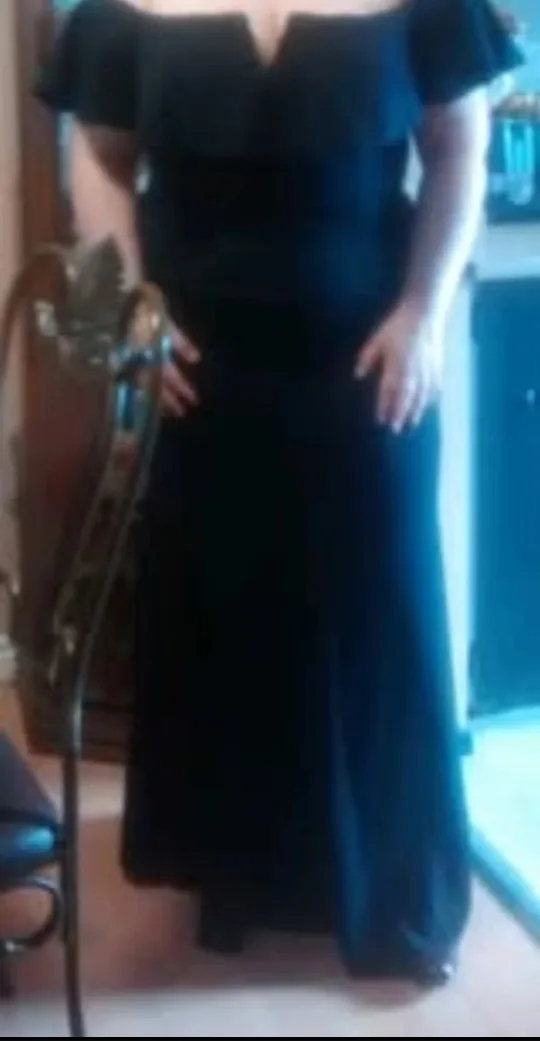 Gorgeous Black Formal Maxi Dress Sz18-22 Retail $550 image indicator(8)