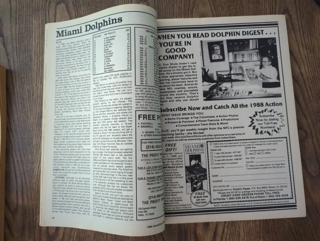 Game Plan Pro Football 1988 Annual Preview image indicator(3)