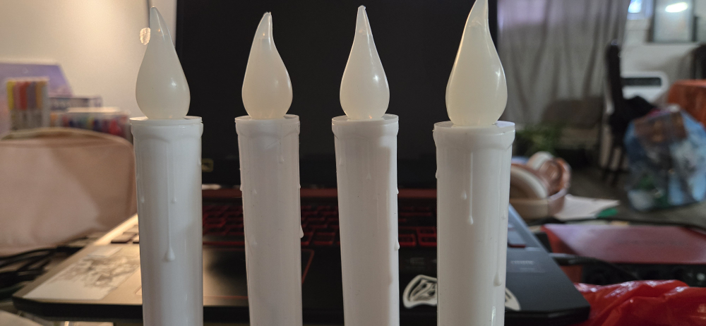 Set of 4 LED Taper Candles - photo 2