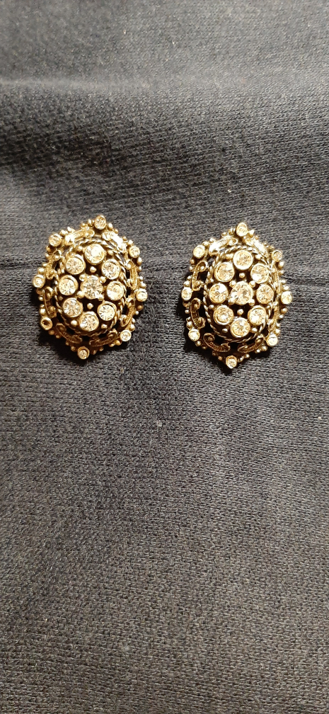 Vintage Victorian Style Clip-On Earrings