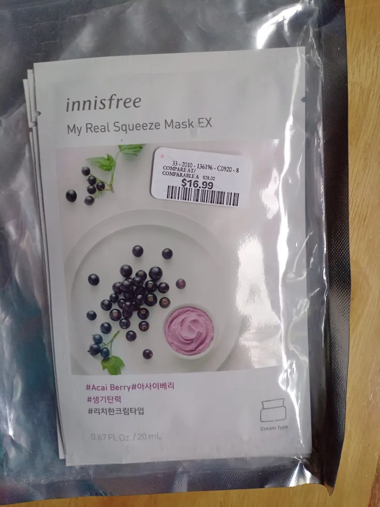 Innisfree My Real Squeeze Mask EX - Acai Berry