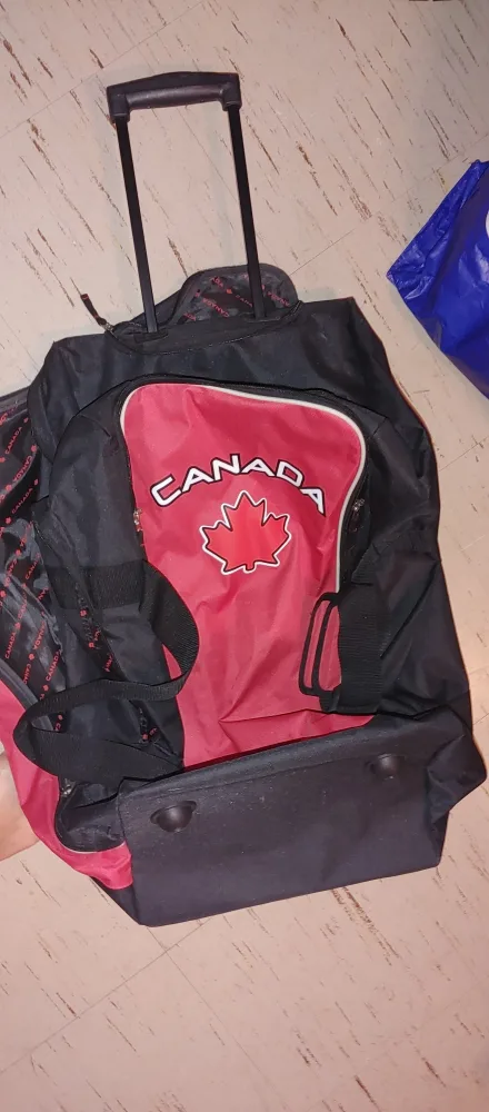 Canada Rolling Duffel Bag - Red/Black thumbnail