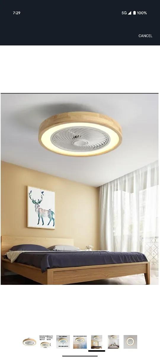 LED Ceiling Fan Light with Remote thumbnail