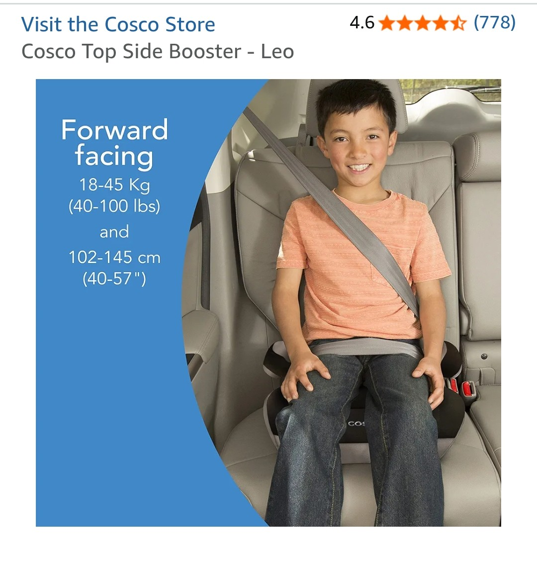 Cosco Top Side Booster Car Seat - Leo - photo 2